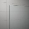 SANSWISS Walk-In EASY pevná sprchová stena 80 profil čierna matná, číre sklo s AquaPerle STR4P0800607