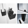 HÜPPE Xtensa Pure Walk-In sprchová stena 120 cm s nástennou lištou Select+ strieborná pololesklá, sklo číre s úpravou AntiPlaqu