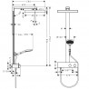 HANSGROHE Rainfinity systém sprchový 1jet ShowerTablet 350 chróm 26853000