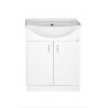 AQUALINE SIMPLEX ECO 60 umývadlová skrinka s umývadlom 58,5x83,5x30,7cm matná biela SIME600