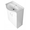 AQUALINE SIMPLEX ECO 65 umývadlová skrinka s umývadlom 63x83,5x30,7cm matná biela SIME650