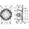 Hansgrohe Montážne telesá -základné teleso iBox universal pod omietku, 01800180