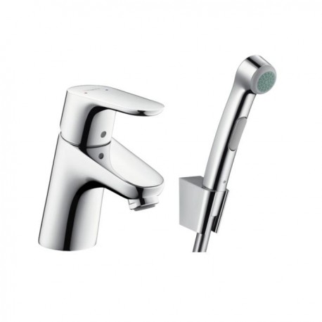 Hansgrohe Focus páková umývadlová batéria 70 s ručnou sprškou Bidette a sprchovou hadicou 160 cm chróm 31926000