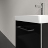 Villeroy & Boch AVENTO skrinka pod umývadlo, 430 x 514 x 352 mm, 1 dvierka, pánty vľavo, Crystal Black, A88700B3