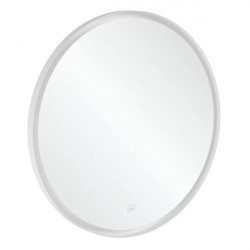 Villeroy & Boch SUBWAY 3.0 zrkadlo okrúhle 91 cm, s LED osvetlením, rám biela matná, A4649100