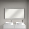 Villeroy & Boch SUBWAY 3.0 zrkadlo obdĺžnikové 140 x 75 cm, s LED osvetlením, rám Bicolor čierny matný/biely matný, A46314BC