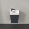 Villeroy & Boch AVENTO skrinka pod umývadlo, 340 x 514 x 202 mm, 1 dvierka, pánty vľavo, Crystal Grey, A87601B1