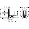 Hansgrohe Fixfit prípojka hadice S s držiakom sprchy chróm 26888000