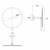 EMCO Round zrkadlo nástenné 200 mm, chróm, 109400138