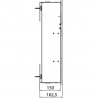 EMCO Asis Module Pure skrinka na zabudovanie 170 x 600 alpská biela 975551302