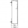 EMCO Asis Module Pure skrinka na zabudovanie 170 x 600 alpská biela 975551303