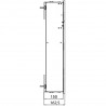 EMCO Asis Module Pure skrinka na zabudovanie 170 x 730 diamant. šedá 975551501