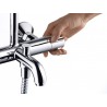Hansgrohe Vernis Shape sprchový systém Showerpipe 230 1jet s vaňovým termostatom chróm 26284000