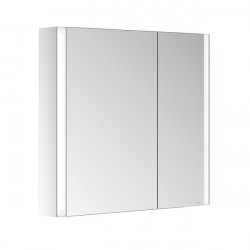 KEUCO Somaris skrinka zrkadlová 80 x 71 x 12,7 cm 2-dvierka (asymetrické) s osvetlením 14502002210