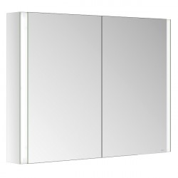 KEUCO Somaris skrinka zrkadlová 100 x 71 x 12,7 cm 2-dvierka s osvetlením 14503002110