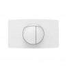 SANIT - ovládacie tlačidlo WC typ L DUAL biele OLD veľkoformátové mechanické 33,8 x 19,6 cm 16.018.01..0000