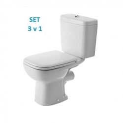 DURAVIT D-Code wc set misa 21110900002 + nádrž + sedátko0067310000 biele, 325818