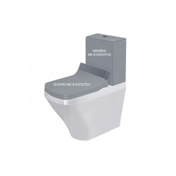 DURAVIT Dura Style misa WC kombi stojaca 37 x 70 cm pre SensoWash, odpad variabilný, biela s úpravou WonderGliss 21565900001