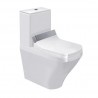 DURAVIT Dura Style misa WC kombi stojaca 37 x 70 cm pre SensoWash, variabilný odpad, biela s glazúrou Hygiemne Glaze 2156592000