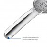 DURAVIT ručná sprcha 1jet MinusFlow, priemer 110 mm, biela/chróm, UV0652013010