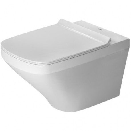DURAVIT Dura Style závesná WC misa 37 x 54 cm Rimless, upevnenie Durafix, biela s úpravou WonderGliss 25510900001