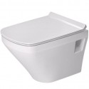 DURAVIT Dura Style závesná WC misa Compact 37 x 48 cm, biela s úpravou WonderGliss 25390900001