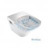 DURAVIT Dura Style Compact závesná WC misa 37 x 48 cm Rimless, biela s glazúrou Hygiene Glaze 2571092000