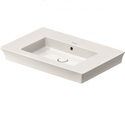 Duravit White Tulip umývadlo 750x490 mm, bez otvoru na batériu, biela 2363750060