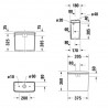 DURAVIT D-NEO splachovacia nádržka 4,5/3 l ku kombi WC mise, pripojenie vľavo alebo vpravo, biela 0944000085