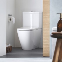 DURAVIT D-NEO kombi WC Rimless + nádržka + sedátko s pomalým sklápaním SoftClose biela, 2002090000+0944000085+0021690000