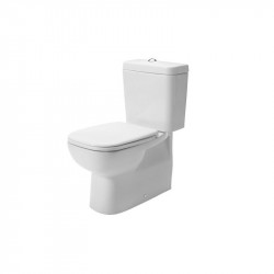 Duravit WC SET 3v1 D-CODE misa WC kombi s glazúrou Hygiene Glaze, odpad VARIO (21180920002) s nádržkou a WC sedátkom 0067390000