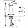 Hansgrohe Talis E umývadlová batéria 110 matná čierna 71712670