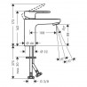 Hansgrohe Vernis Blend páková umývadlová batéria 100 EcoSmart, matná čierna, 71580670