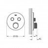 Grohe Grohtherm SmartControl termostatická batéria pod omietku, pre 2 spotrebiče, mesačná biela, 29151LS0