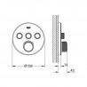 Grohe Grohtherm SmartControl termostatická batéria pod omietku, pre 3 spotrebiče, mesačná biela, 29904LS0