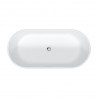 Duravit D-NEO 160 x 75 cm vaňa do priestoru, minerálny kameň DuraSolid A, s prepadom, biela 700477000000000