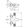 Grohe Precision Feel termostatická vaňová batéria chróm 34788000