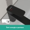 Hansgrohe Logis umývadlová batéria 110 Fine CoolStart s odtokovou súpravou a tiahlom, EcoSmart, matná čierna, 71254670