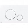 Alca Thin ovládacie tlačítko pre WC inštalačné systémy, biela/chróm lesklý, M770