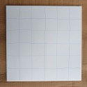 VILLEROY & BOCH Enjoy 25 x 25 dlažba, matná biela s modrými čiarami, 3504KL50