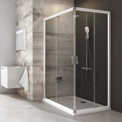 RAVAK Blix sprchové dvere 80 pre rohový vstup (1z2), biela+transparent 1XV40100Z1