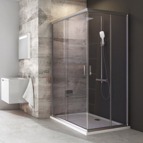 RAVAK Blix sprchové dvere 90 pre rohový vstup (1z2), satin+transparent 1XV70U00Z1
