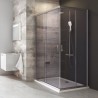 RAVAK Blix sprchové dvere 90 pre rohový vstup (1z2), satin+transparent 1XV70U00Z1