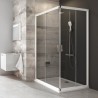 RAVAK Blix sprchové dvere 100 pre rohový vstup(1z2), biela+transparent 1XVA0100Z1
