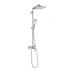 Hansgrohe Crometta sprchový systém E 240 1jet Showerpipe s pákovou batériou biela/chróm 27284000