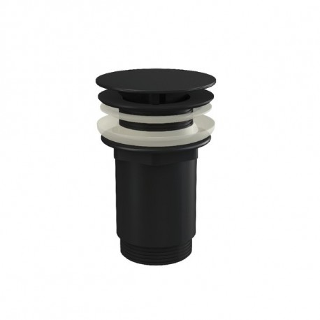 RAVAK umývadlový ventil 5/4" neuzatvárateľný, pre umývadlá bez prepadu, matná čierna, X01762