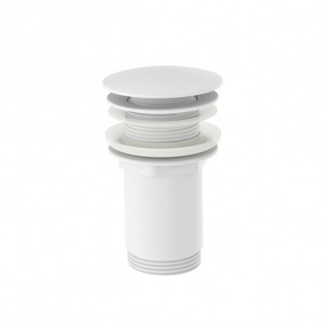 RAVAK umývadlový ventil 5/4" neuzatvárateľný, pre umývadlá bez prepadu, matná biela, X01799