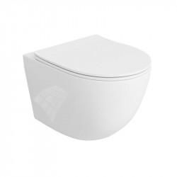 LAVITA SINTO 2.0 set 2v1- závesná WC misa Rim+ s vírivým oplachom a WC sedátkom Slim so SoftClose biela 436936