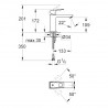 Grohe EUROCUBE umývadlová batéria, chróm 23446000