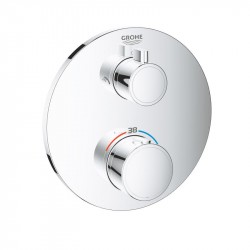 GROHE Grohtherm termostatická sprchová batéria pre 2-spotrebiče, pod omietku, chróm 24076000
